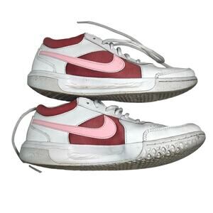 Nike Women’s Court Athletic Shoes Size 9 White Pink‎